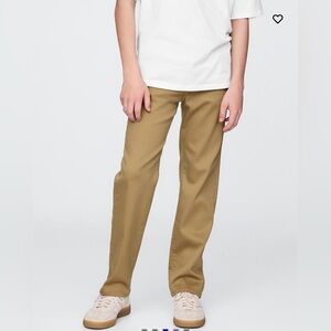 Gap Kids '90s Original Straight jeans in a tan color, 12.